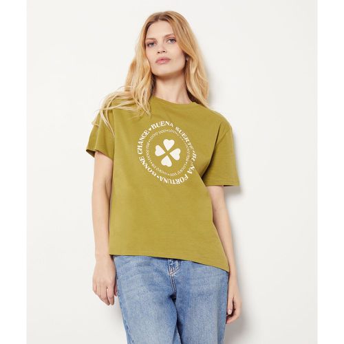 T-shirt imprimé 'bonne chance' en coton - Silane - XS - - Etam - Modalova