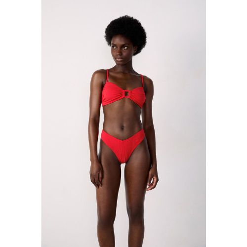 Brésilien high leg bas de maillot texturé - Zagara - XS - Etam - Modalova