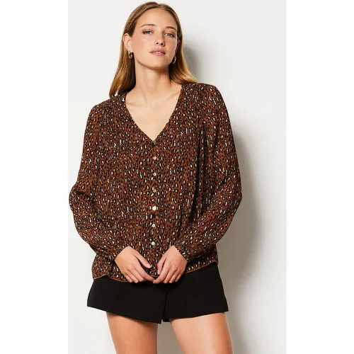 Blouse boutonnée imprimée léopard - Louane Imp - XS - Etam - Modalova