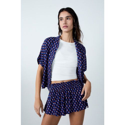 Chemise de pyjama manches courtes imprimée - Beryl - XS - Etam - Modalova