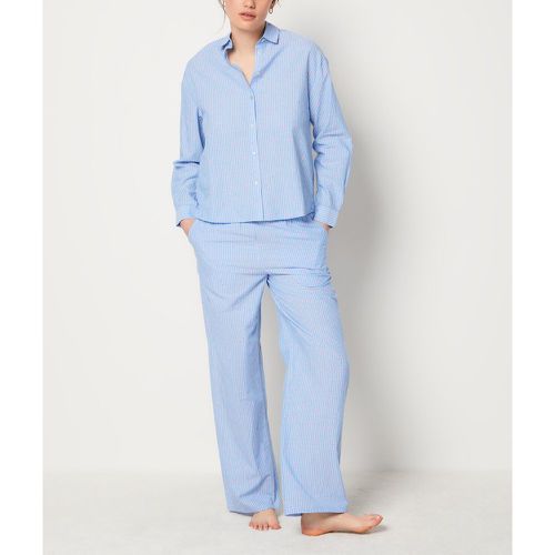 Pantalon de pyjama rayé fleuri en coton - Begonia - XS - - Etam - Modalova