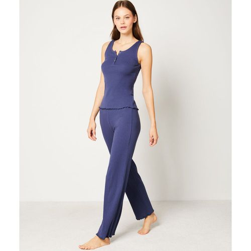 Pantalon de pyjama en maille pointelle - Lucile - XS - Etam - Modalova