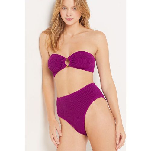 Culotte bikini taille haute en matière extensible bas de maillot - Onesize - TU - Etam - Modalova