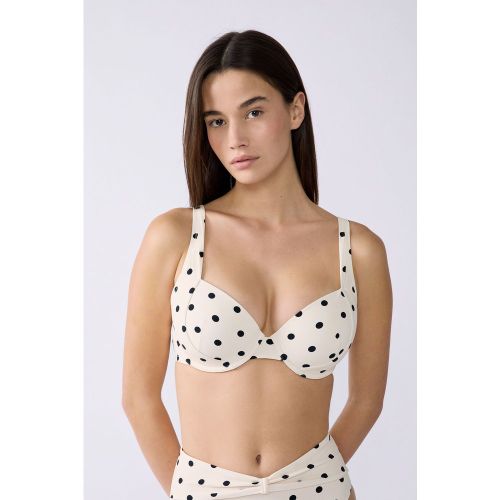 Corbeille coques fines haut de maillot à pois - Polky - 85C - Etam - Modalova