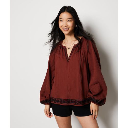 Blouse col v brodée - A Jule Brod - S - Etam - Modalova