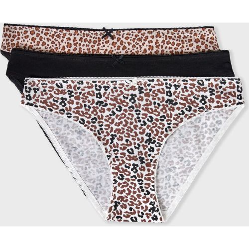 Lot de 3 shorty en coton et dentelle - Jackie - XS - Etam - Modalova