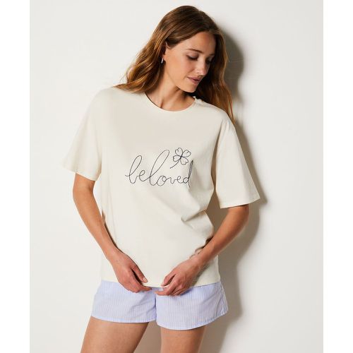 T-shirt de pyjama manches courtes imprimé 'beloved' - Loves - XS - Etam - Modalova