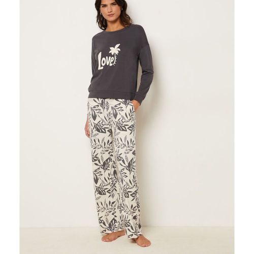 Pantalon de pyjama coupe droite imprimé palmier - Adille - XS - - Etam - Modalova