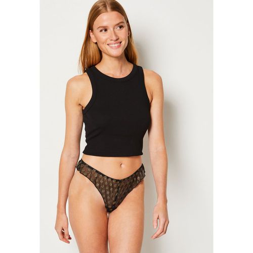 Tanga en tulle plumetis irisé - Volantee - XS - Etam - Modalova