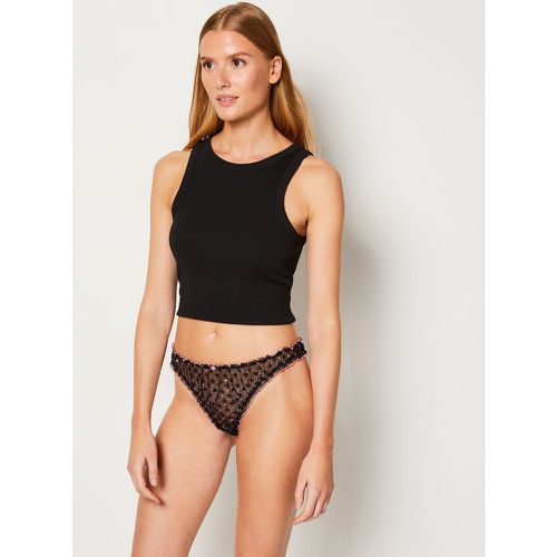 Tanga bloomer en tulle irisé - Lena Christmas - XS - Etam - Modalova