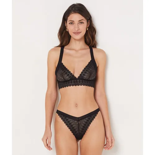 Soutien-gorge triangle sans armatures en dentelle - Gravure - S - Etam - Modalova