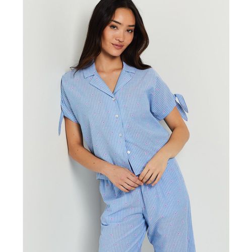 Chemise de pyjama manches courtes brodée - Begonia - XS - Etam - Modalova