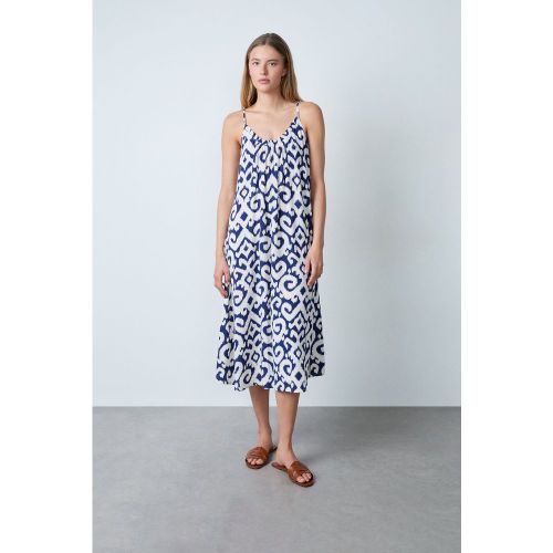 Robe mi-longue imprimée fines bretelles - Lambert Imp - XS - Etam - Modalova