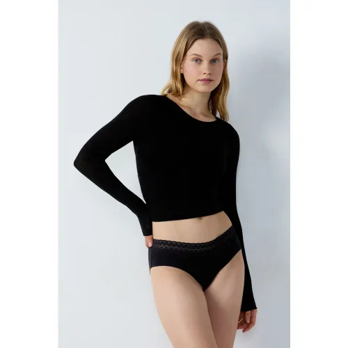 Shorty en coton couture arrière - Invisible - XS - Etam - Modalova