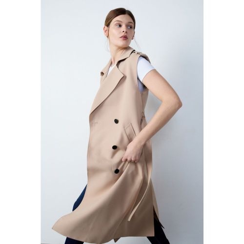 Trench long sans manches - Patricia - S - Etam - Modalova