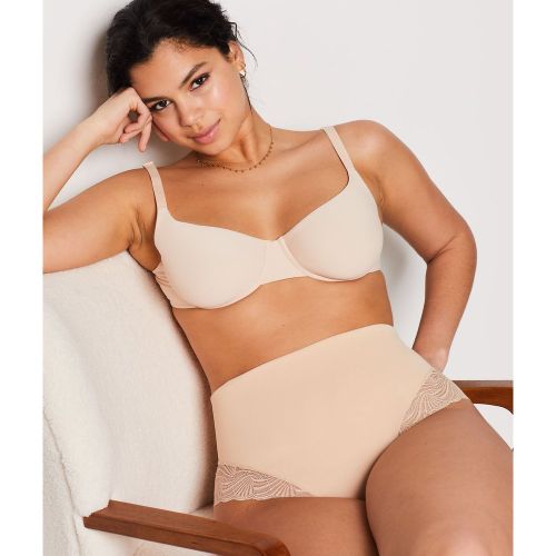 Tanga gainant taille haute détails dentelle - maintien médium - Power Lace By - M - Etam - Modalova