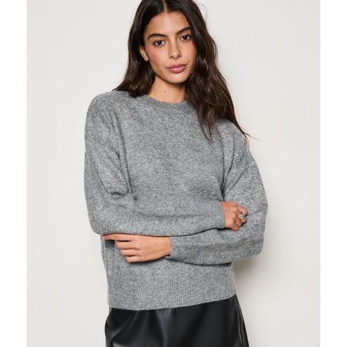 Pull col rond détails strass - Fingrid - XS - Etam - Modalova