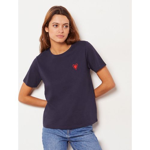 T-shirt imprimé double cœur en coton - Toddo - XS - - Etam - Modalova