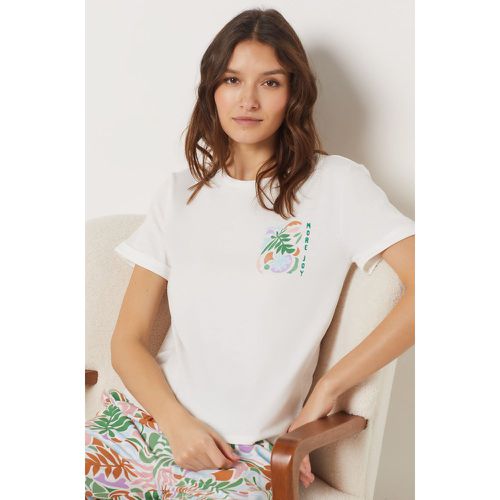 T-shirt de pyjama imprimé 'more joy' - Vela - XS - - Etam - Modalova