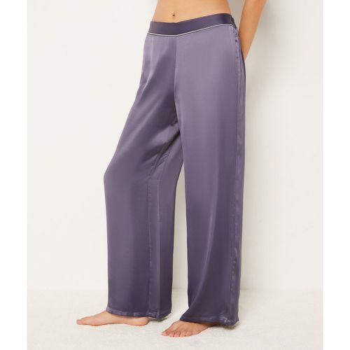 Pantalon de pyjama satiné coupe large - Ely - XS - Etam - Modalova