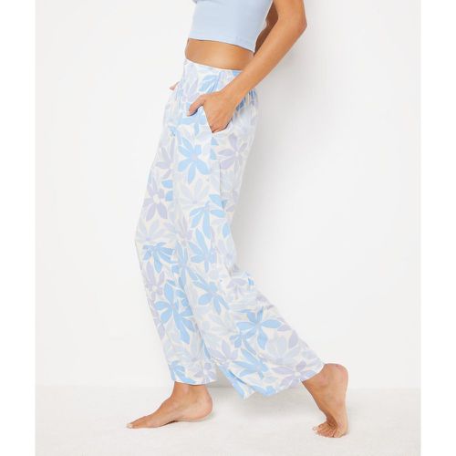 Pantalon de pyjama fleuri coupe large 7/8ème - Sienna - XS - - Etam - Modalova