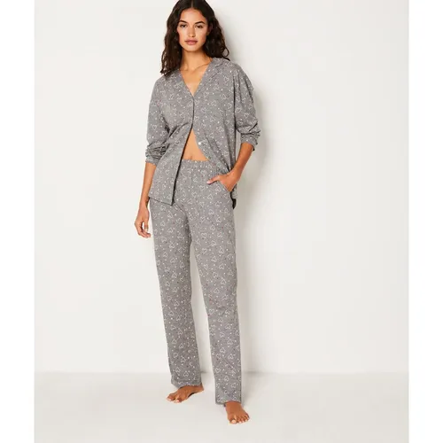 Pantalon de pyjama en coton à cœurs - Ginou - XS - Etam - Modalova