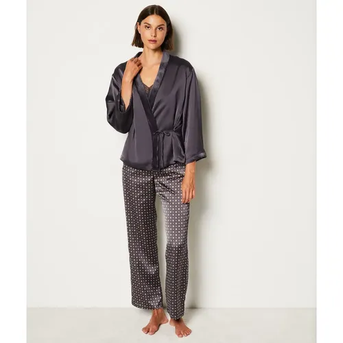 Ensemble 3 pièces de pyjamas satiné - Tarsy - XS - Etam - Modalova