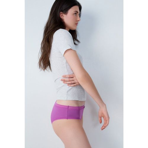 Shorty microfibre détails dentelle - Power - XS - Etam - Modalova