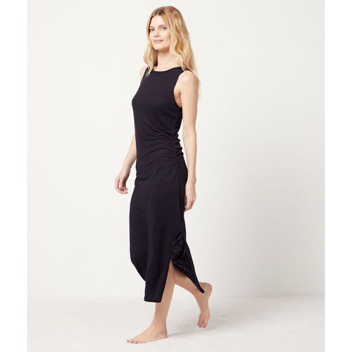 Robe longue avec fente 100% lin  - Josie - S - Etam - Modalova