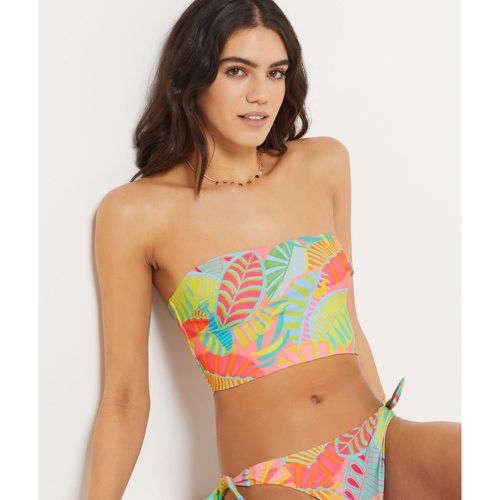 Bandeau haut de maillot imprimé fleuri - Peachy - 36 - Etam - Modalova