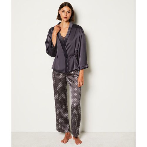 Ensemble 3 pièces de pyjamas satiné - Tarsy - XS - Etam - Modalova