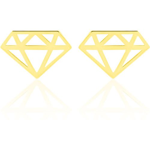 Boucles D'oreilles Puces Origami Or - Histoire d'Or - Modalova