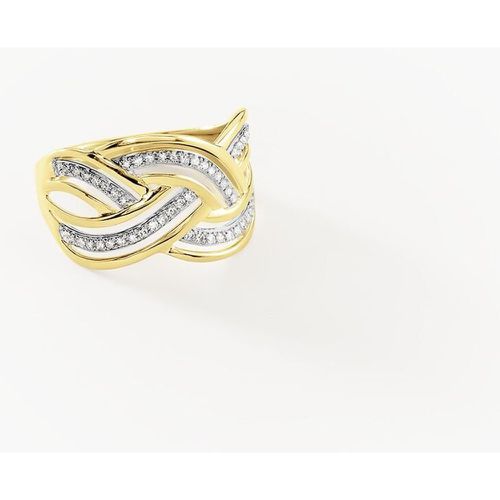 Bague Leopoldine Or Jaune Diamant - Histoire d'Or - Modalova