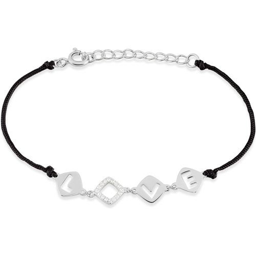 Bracelet Argent Dustin Cordon Pastilles Oxyde - Histoire d'Or - Modalova