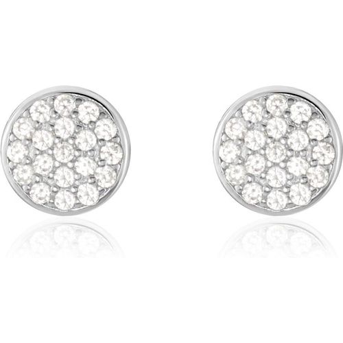 Boucles D'oreilles Puces Argent Victorin Oxydes De Zirconium - Histoire d'Or - Modalova