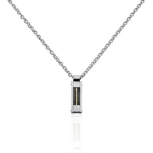 Collier Charlie-rose Acier Blanc - Jourdan - Modalova