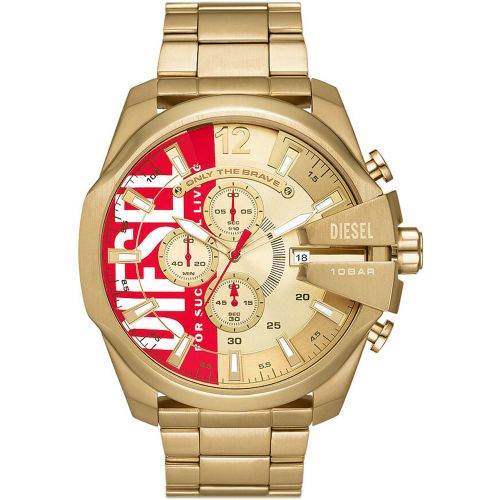 Montre Diesel Mega Chief DorÃ© - Diesel - Modalova