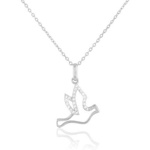 Collier Colombe Argent Oxyde De Zirconium - Histoire d'Or - Modalova