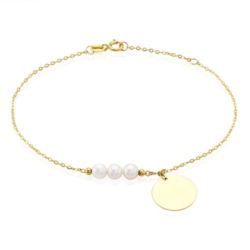 Bracelet Or Loreto Perles De Culture - Histoire d'Or - Modalova