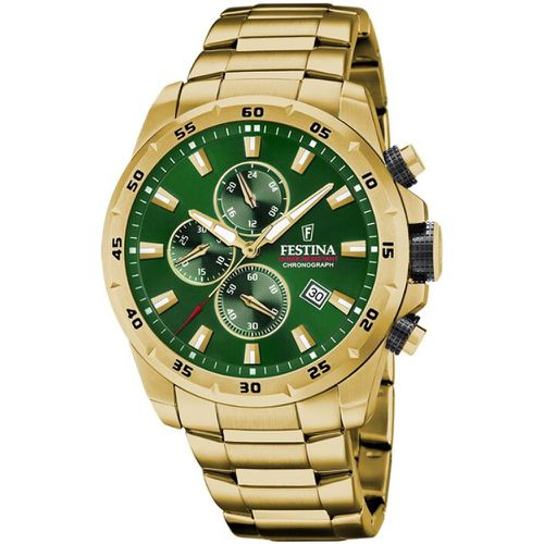 Montre Timeless Chronograph Vert - Festina - Modalova