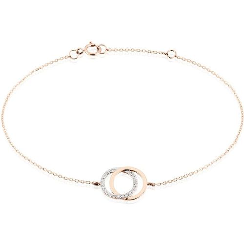 Bracelet Or Rose Tresha Diamants - Histoire d'Or - Modalova
