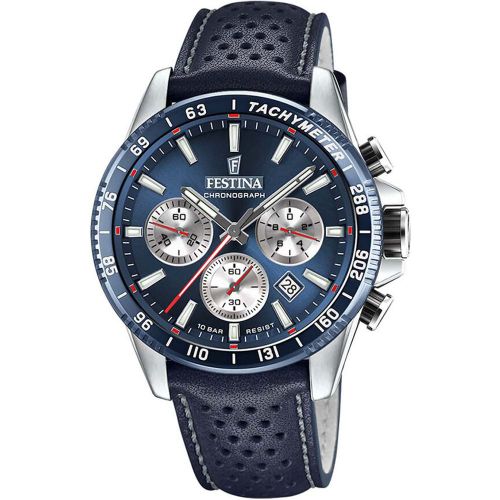 Montre Timeless Chronographe Bleu - Festina - Modalova