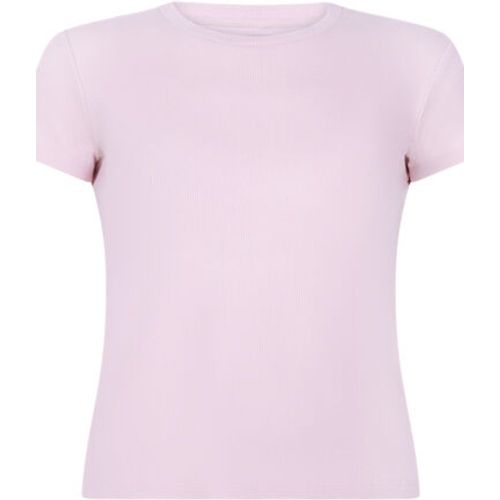 Haut de pyjama manches courtes rib crew neck - Hunkemöller - Modalova