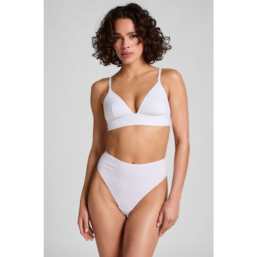 Hunkemöller String en coton Blanc - Hunkemöller - Modalova