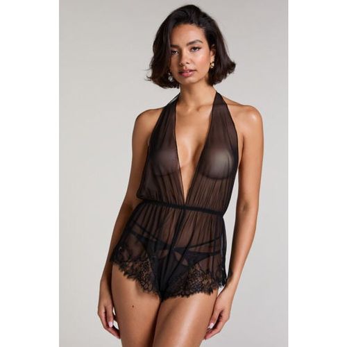 Hunkemöller TEDDY TULLE MYA Noir - Hunkemöller - Modalova