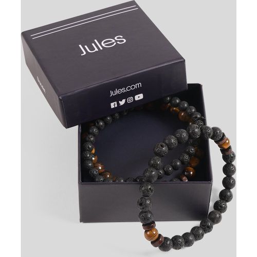 Bracelet perle Noir Homme - Jules - Modalova