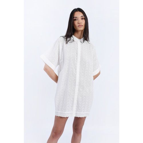 Robe chemise en dentelle anglaise - MOLLY BRACKEN - Modalova