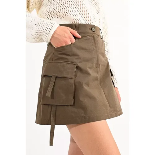 Mini jupe poches cargo - LILI SIDONIO - Modalova