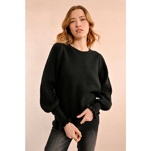 Pull oversize aux poignets volantés - MOLLY BRACKEN - Modalova