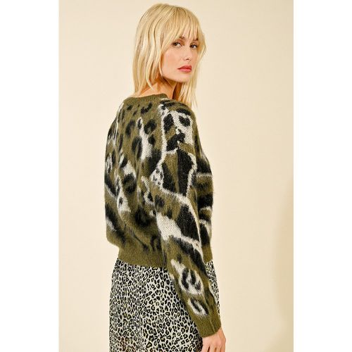 Pull court au motif animalier - LILI SIDONIO - Modalova